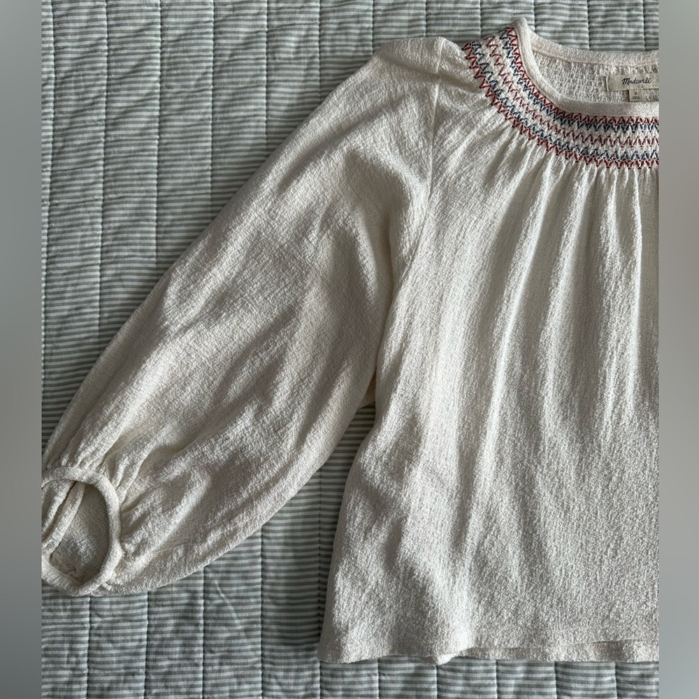 Madewell Cream Blouse
